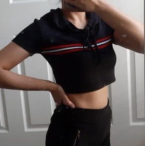 Hooded Crop Top